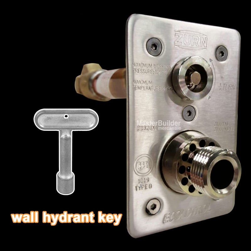 Aulpq 3/8'' Water Key for Zurn Hydrant Key P1300-PART-13-KEY  Square Socket Water Spigot Shut-Off Tool for Wall Hydrant Faucets  Outdoor Hose Valves  and Garden Valves -Silver -5 Pcs - Image 4